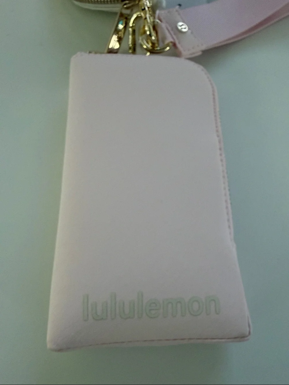 lululemon athletica Pink and Cream Key & Card Holder Set